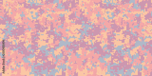 Abstract pastel camo pattern.  Perfect for fashion, textiles, or digital designs needing a trendy, soft, and unique camouflage texture.