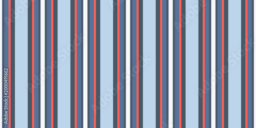 Stylish vertical stripes in blue, red, and gray create a clean, modern pattern.  Perfect for backgrounds, textiles, website designs, or any project needing a touch of sophisticated elegance.