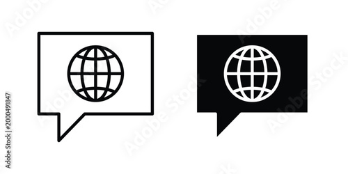 Translate icon pack vectors for graphic projects.