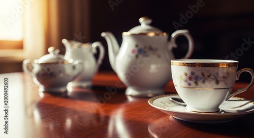 coffee cup and teapot, coffee cup and teapot