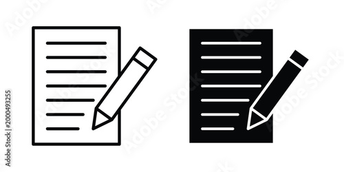 Writing icon pack vectors for graphic projects.