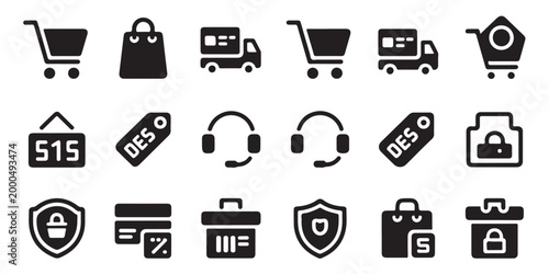 Collection of award medals ribbons and circular badges for business and achievement logos.