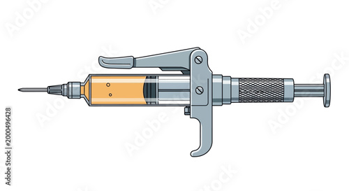 Manual Grease Gun with Metal Body.