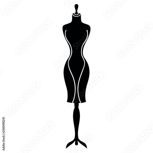 female mannequin isolated on white background
