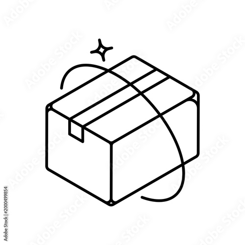 Shipping Box vector icon