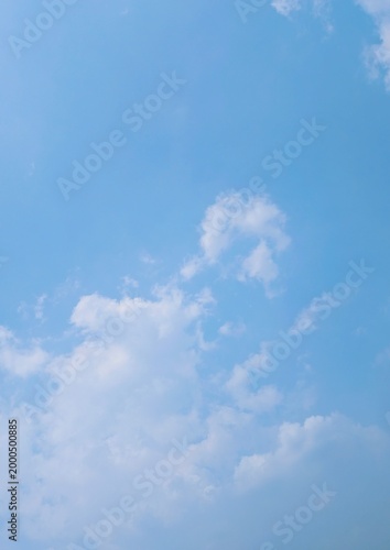 Fotografie Clear cloudscape background climatology