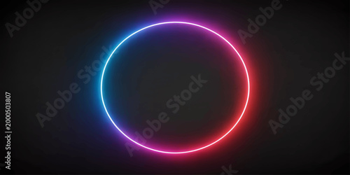 Abstract glowing sphere in space with bright circles and cosmic background