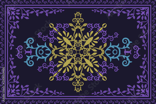 The intricate and opulent Victorian patterns are perfectly suited for carpet and curtain design.