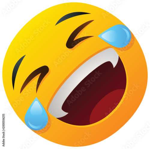 3D Emoji of Nervous Laughing Face with Sweat Drop for Awkward Humor Reaction Design