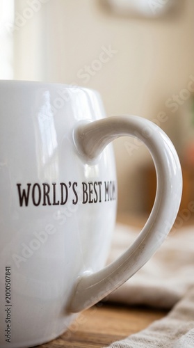 Coffee mug with inscription 