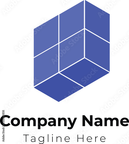 Isometric Cube Construction Logo