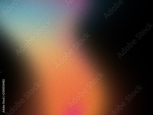 Abstrakter farbiger Grain Gradient Hintergrund mit Neon Glow und modernem Lichtverlauf 