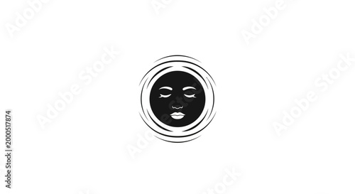 A simple emoticon face expression.