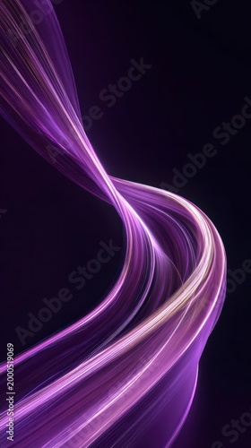 Purple Light Trails Abstract Background 1.