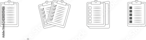 Essential UI navigation icons featuring info, zoom search, user group, and circular button in mixed vector styles.