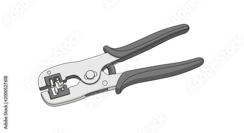 Pliers with black rubber grips.