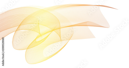 Bilde på lerret flowing abstract wave pattern with gradient colors and intricate linear design,