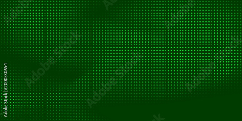 LED green dots comic pop art style