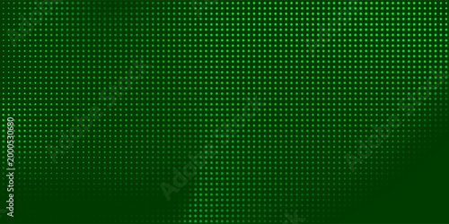 LED green dots comic pop art style. Vector illustration