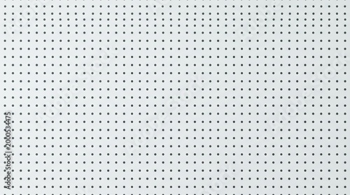 Perforated White Board Texture with Grid Pattern
