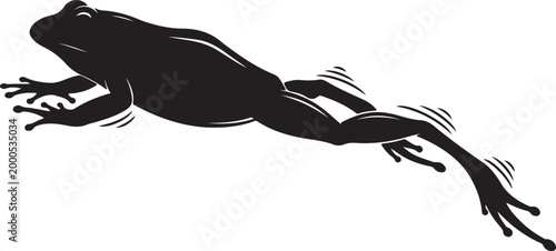 Foto frog silhouettes