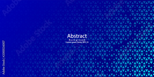 High-Tech Digital Data Visualization Background with Cyan Triangles