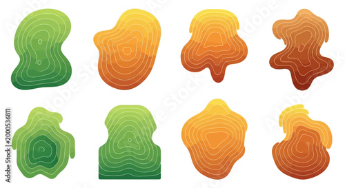 Colorful puzzle pieces isolated.