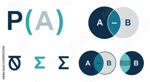 Venn Diagrams Mathematical Symbols.