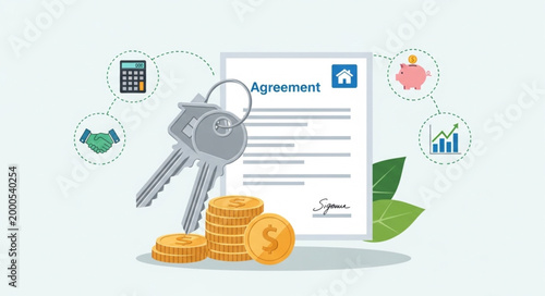 House Buying Loan Agreement Keys.