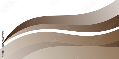 Latar belakang abstrak dengan garis dan gelombang. Ukuran spanduk web. Elemen untuk desain. Latar belakang vektor brosur, buklet, selebaran, poster. Gradien coklat dan krem. Kopi, kafe eps10