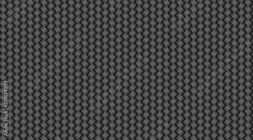 Braided carbon weave texture dark gray woven pattern.