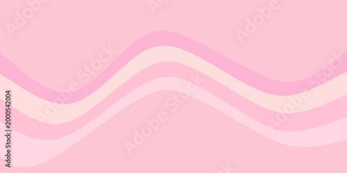 Beautiful and bright stylist creative pink waves lines with texture background