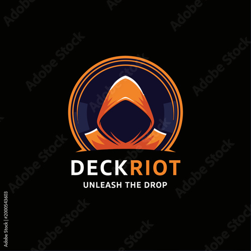 Deck Riot Logo Design Graphic.