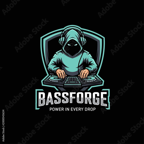 DJ in hoodie wearing headphones.