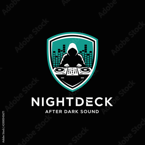 DJ music producer in hoodie.