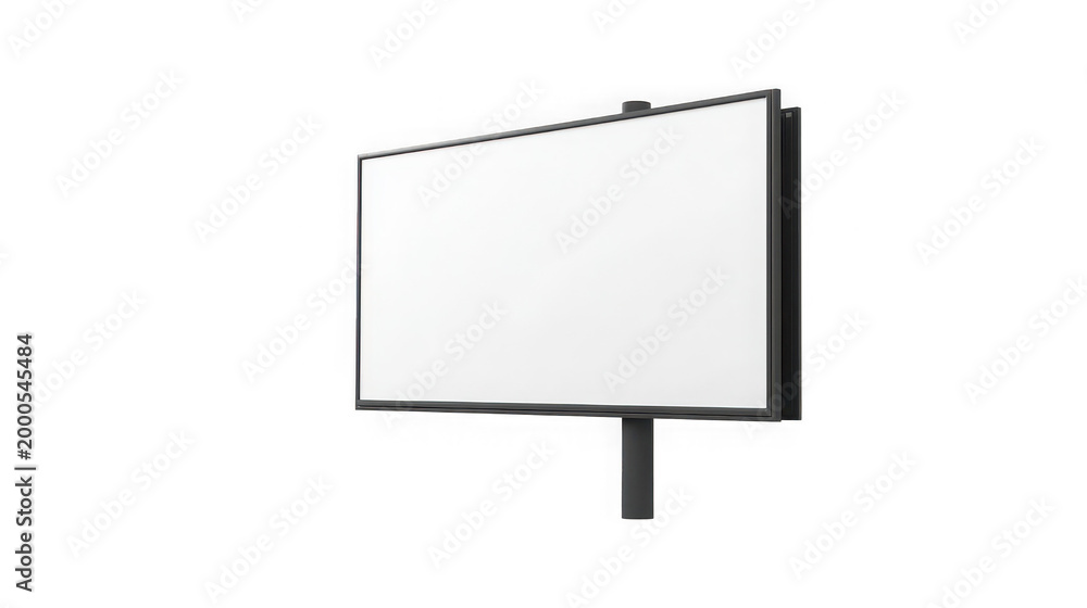 Obraz premium Blank Billboard Sign with Screen isolated on transparent background