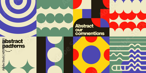 abstract patterns in vibrant yellow blue and green colors high quality professional detailed modern elegant