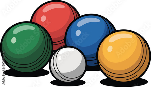 Cute cartoon a illustrator vector bocce