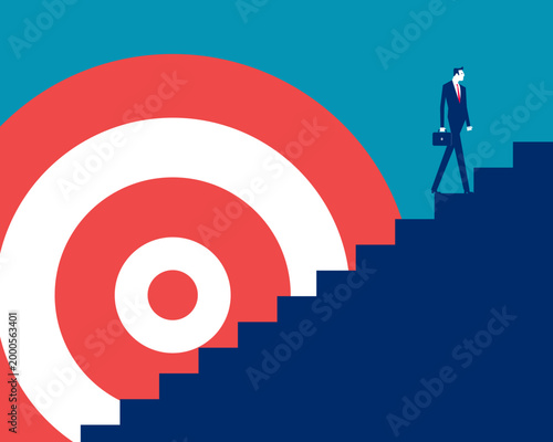 Flat business. The main goal or vision of an organization that business people are striving to achieve.