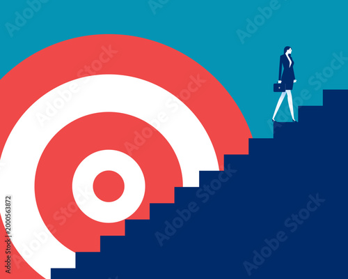 Flat business. The main goal or vision of an organization that business people are striving to achieve.