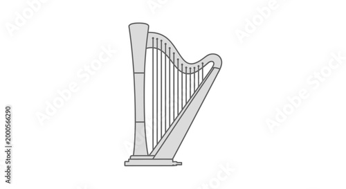 Harp Musical Instrument Stringed Music.