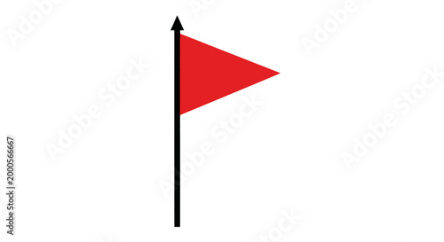 Red Flag on a Black Pole.