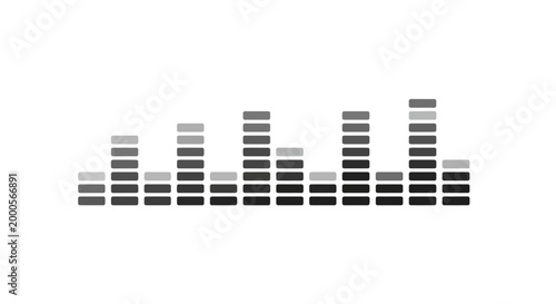 Fotografija Sound wave pattern graphic design element.