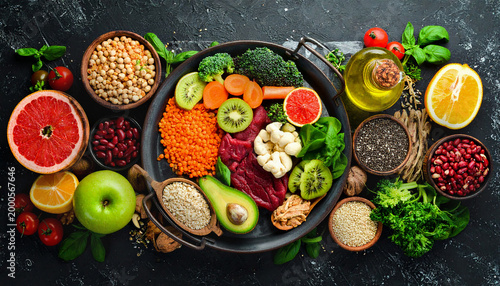 High fiber foods for healthy bowel. Healthy foods for intestine health.