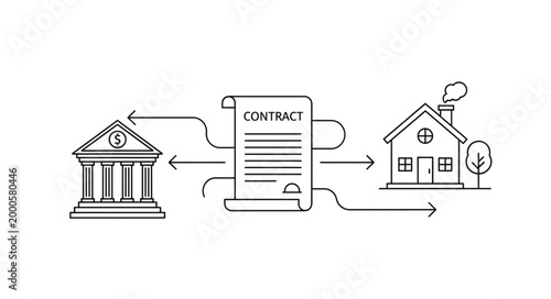 Mortgage Loan Home Finance Concept.