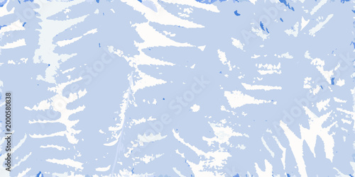 delicate fern frond arrangement with stippled texture on light blue background high quality professional detailed