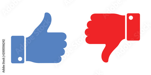 like and dislike buttons a visual representation of approval