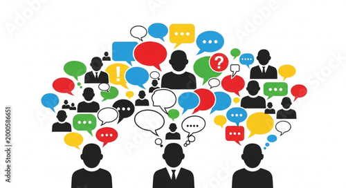 People Communication Speech Bubbles.