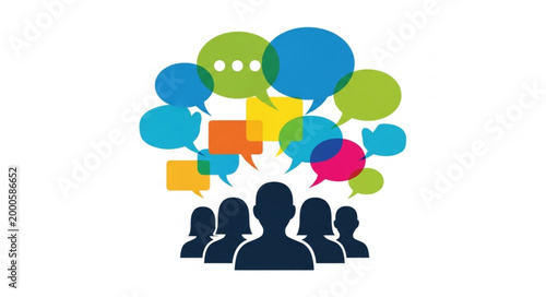 People Communication Speech Bubbles.