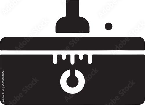 Guitar Effect Pedal with Knob and LED Indicator Close-up Studio Shot Minimalist Style